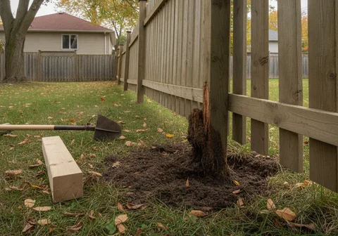 Fence Repair & Post Replacement in Kitchener