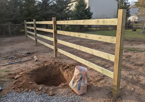 Wood Privacy Fence in Kitchener